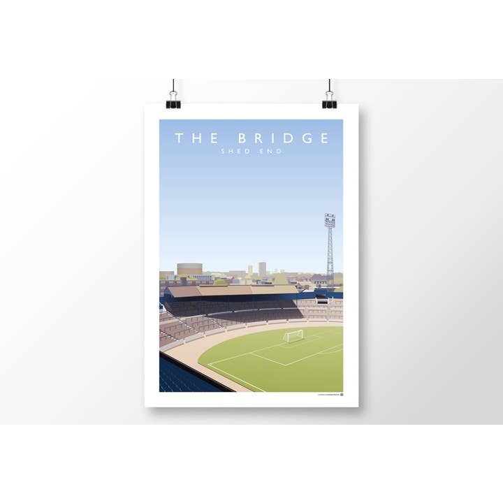 Chelsea Stamford Bridge - The Shed End Poster voor wholesale door Matthew J I Wood Design & Illustration