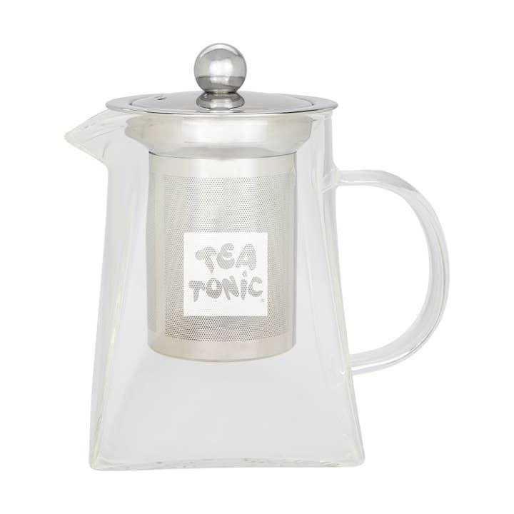 Tea Tonic - Wholesale Tea pot - Square Glass Tea Pot 400ml - 2 Cups