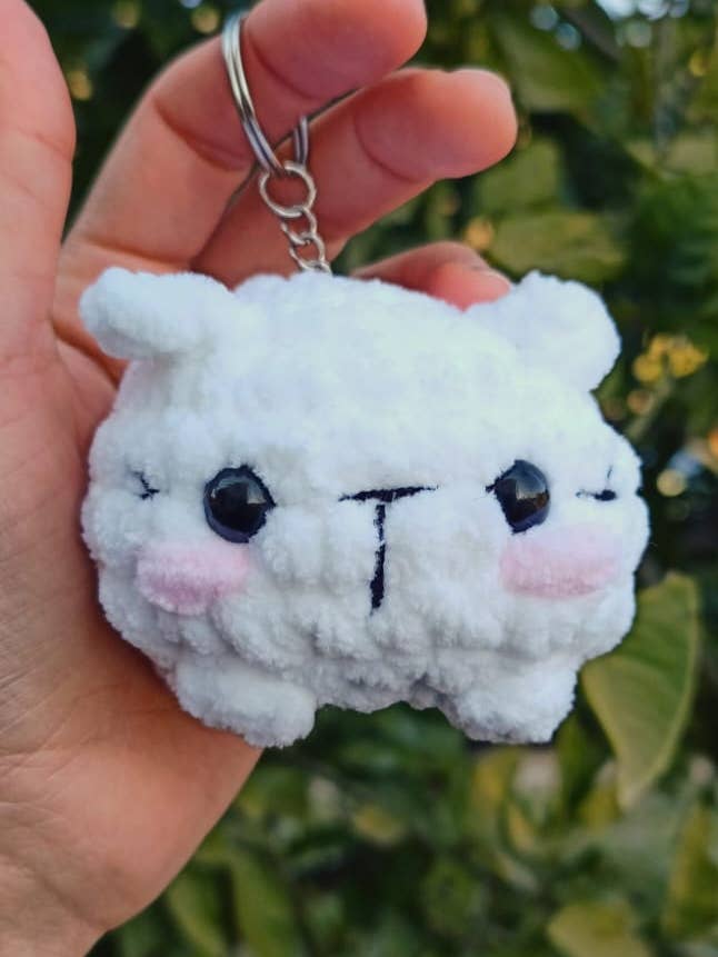 Handmade Mini Cat Keychain, Cute Amigurumi Gift Cat Lovers for wholesale by KLABELGIFT