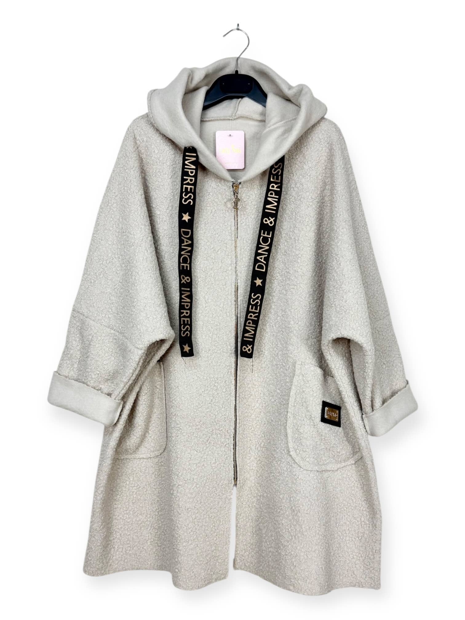 Lucky Nana – Engroshandel Frakke - Dame – AH 21278 - Frakke i Bouclé-stof12