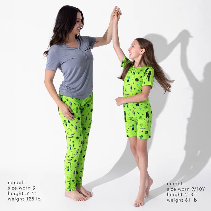 Bellabu Bear - Wholesale Sleepwear Set - Kids - Minecraft Mob Squad Bamboo Kids Pajama Short Set6