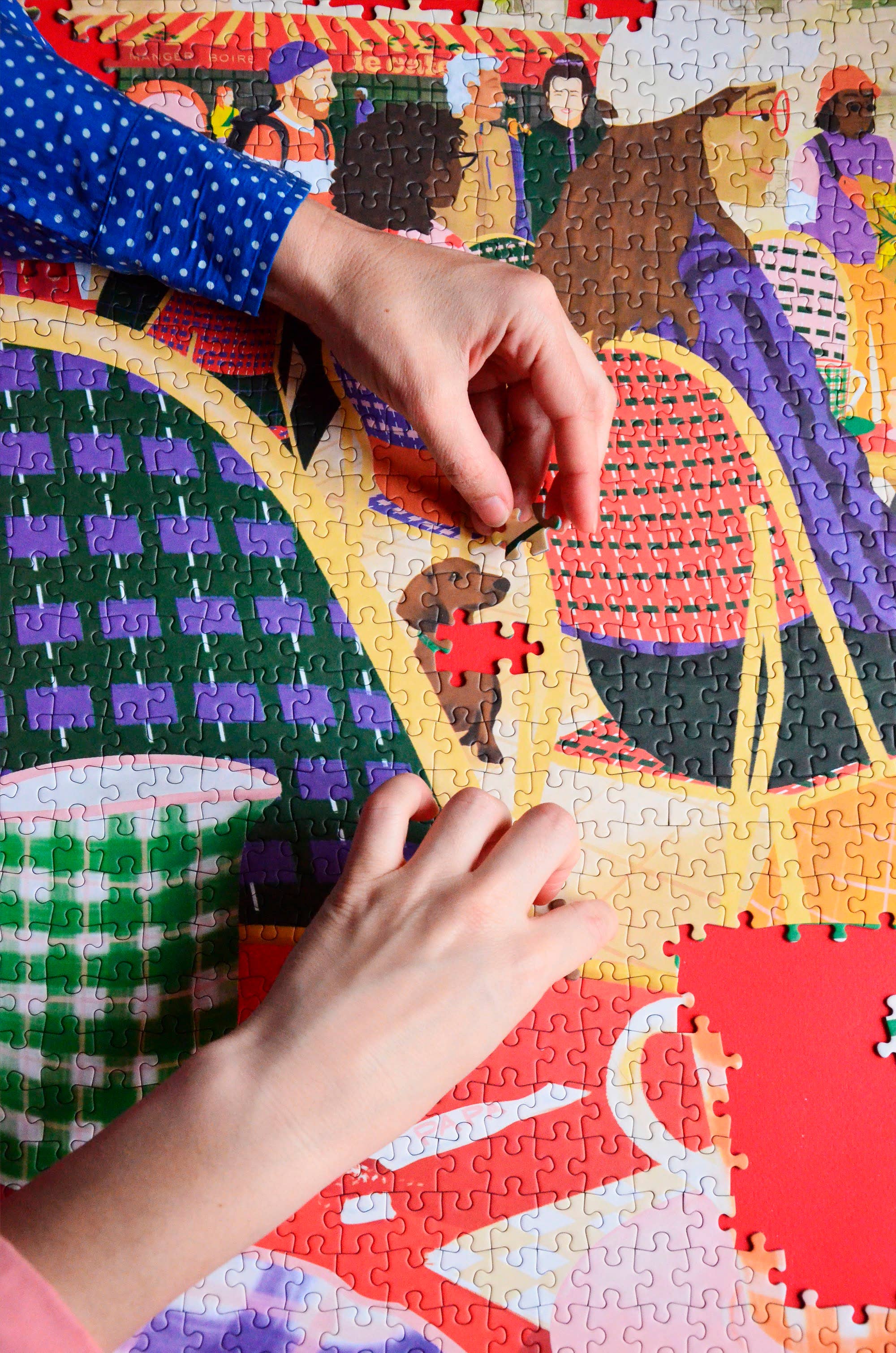 Jour Ferie – Puzzle - Adulto por atacado – Quebra-cabeça Watch People com 1000 peças4