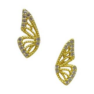 Butterfly Wing Studs : Gold Vermeil or Sterling Silver for wholesale by Athena Designs