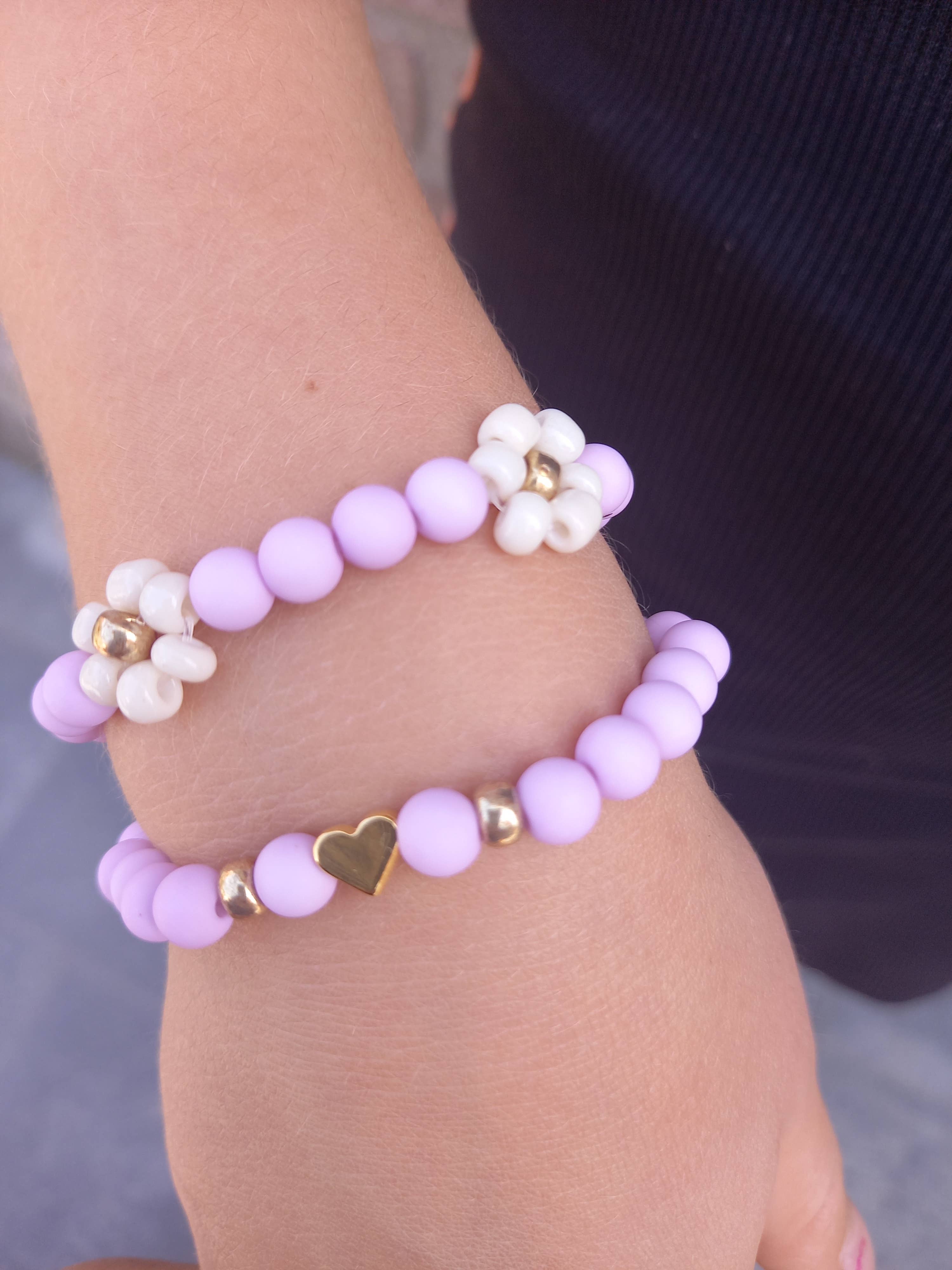 Happy by Lies - Vente Bracelet de perles – enfant - Bracelet enfant avec cœur9