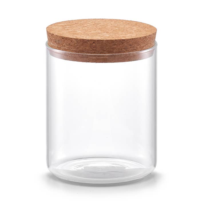 Storage jar with cork lid, 650 ml for wholesale by Zeller Present