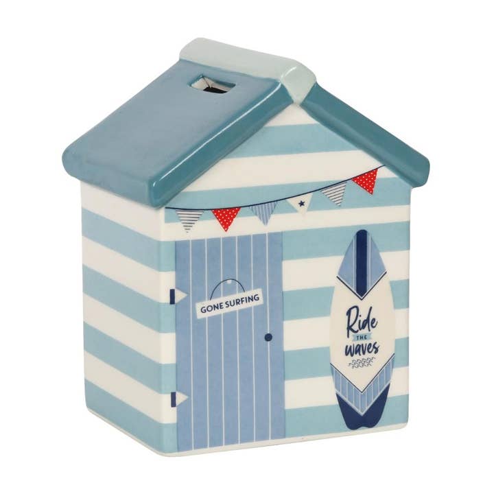 WONDER IMPORTS AUSTRALIA - Wholesale Money/piggy bank - Beach Hut Ceramic Money Box