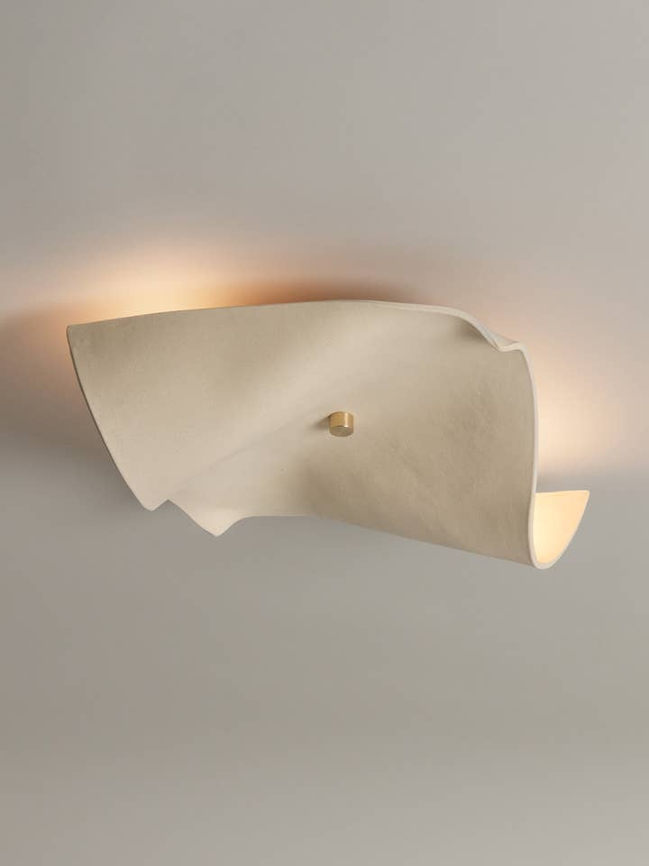 Shan Flush Mount, Benvit för wholesale av Virginia Sin