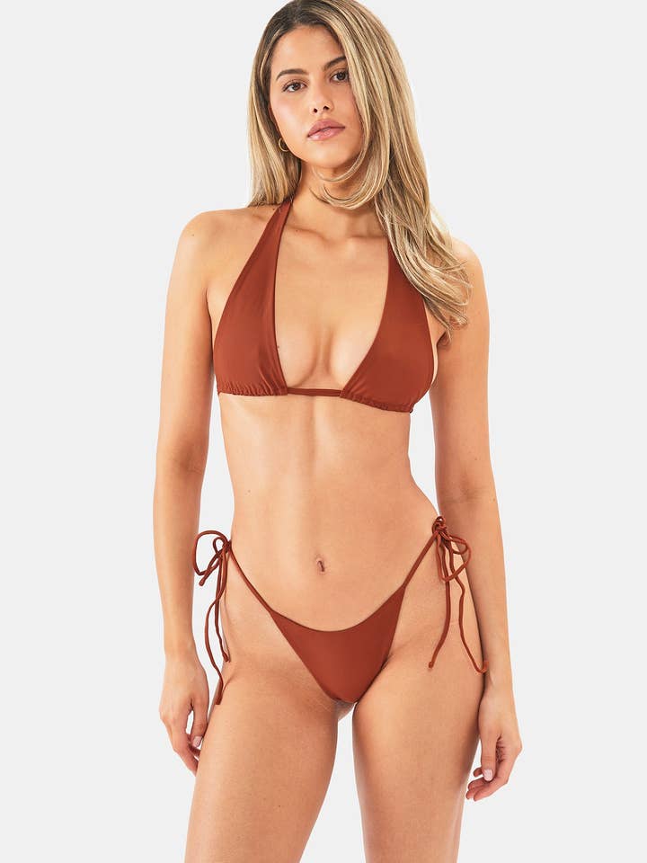 Würzige Efeu-Oberteil Nyud Schwimmen Groß Unterstützendes Dreieck Mehrweg für den Großhandel von Nyud Swim