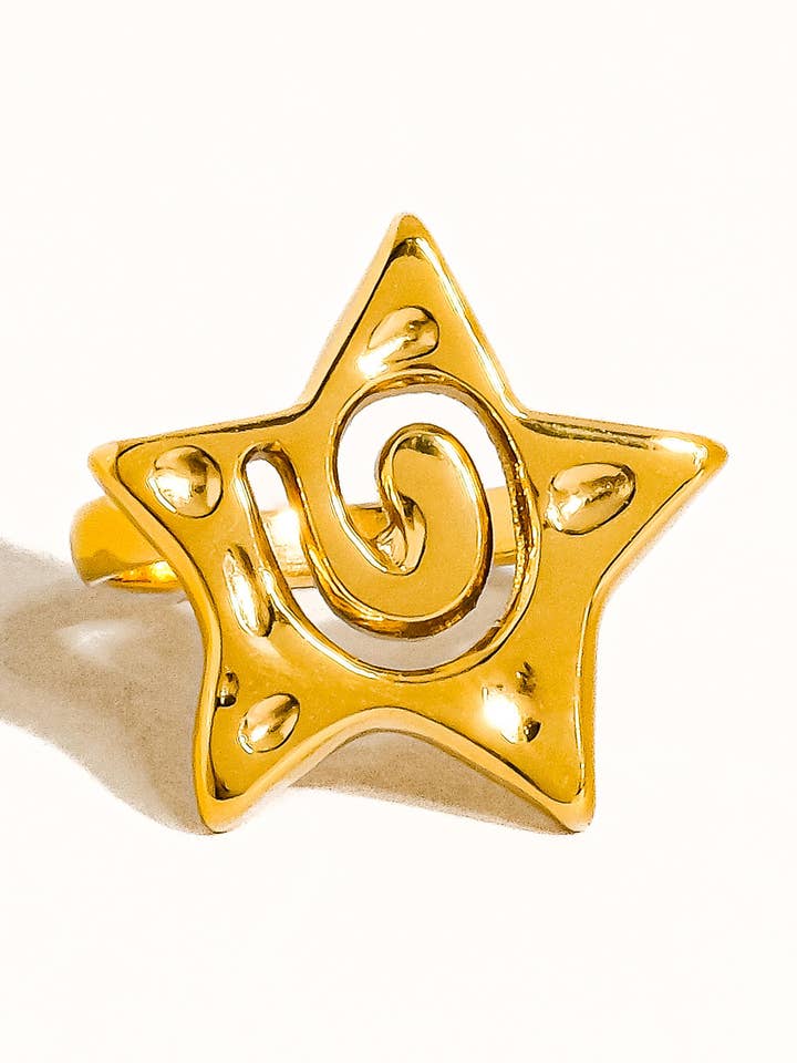 Bague Étoile Lilia en Or 18K Inaltérable pour la vente par Flânerie by MAIQ