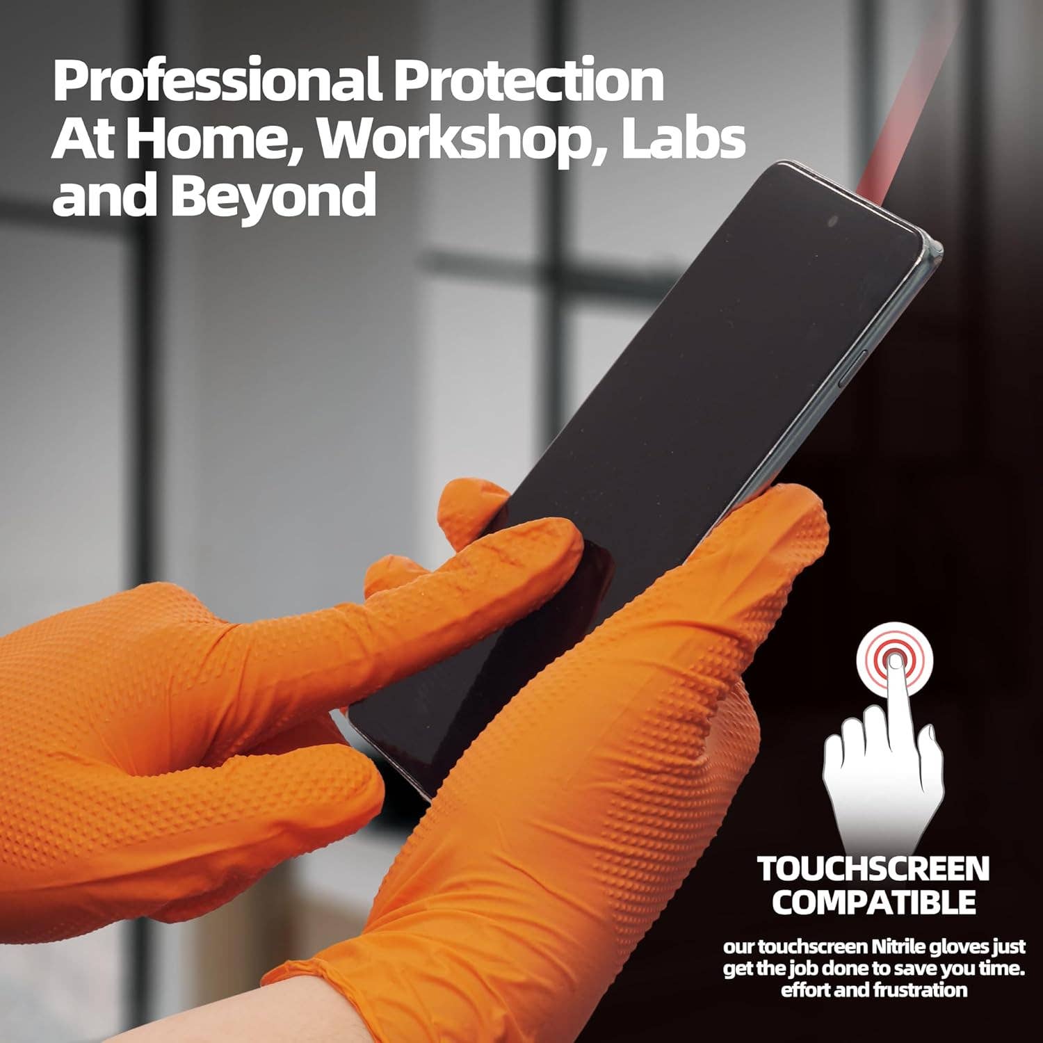 CLW Distributors INC - Venta al por mayor Guantes de limpieza - Guantes desechables de nitrilo 8 mil con textura de diamante, 100 unidades por caja11