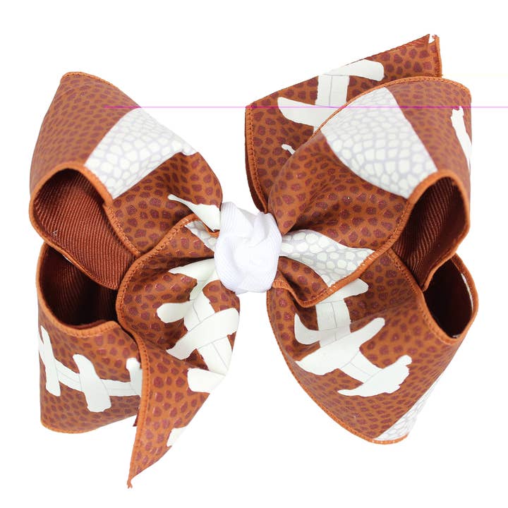 Beyond Creations, LLC - Wholesale Hair Bow - Kids - LAYERED FOOTBALL BOWS