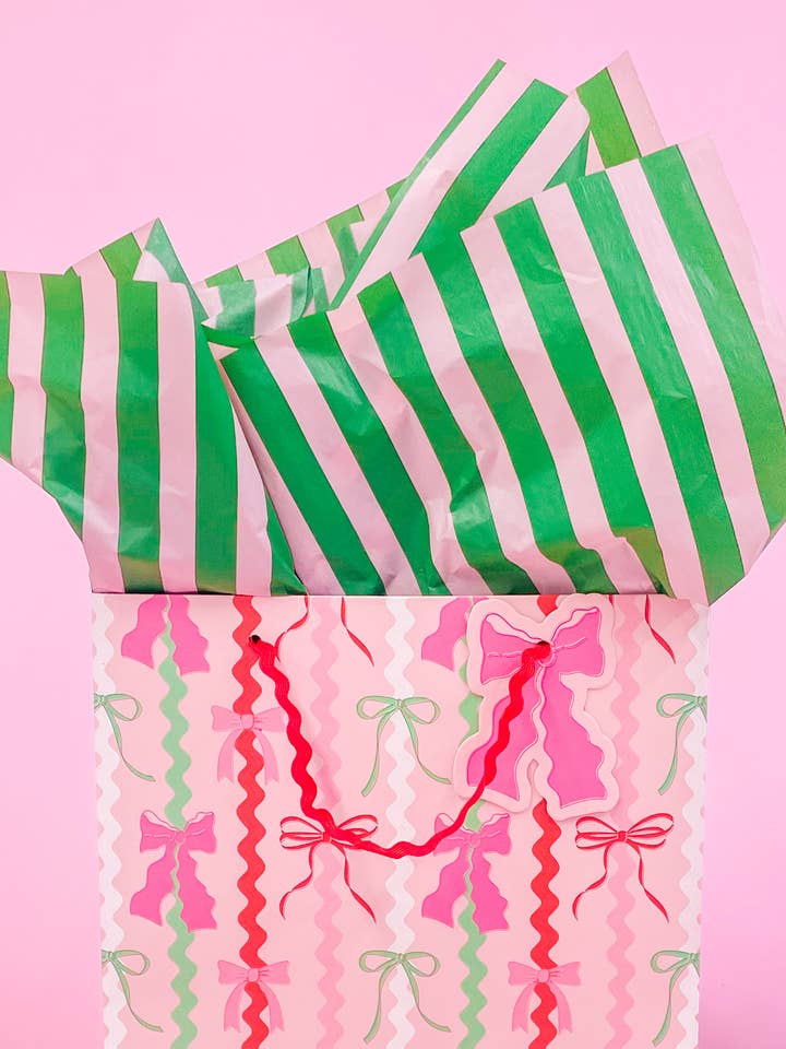 Bolsas de Regalo con Lazo de Zigzag y Etiqueta - 3 tamaños para venta al por mayor de Rock Paper Scissors