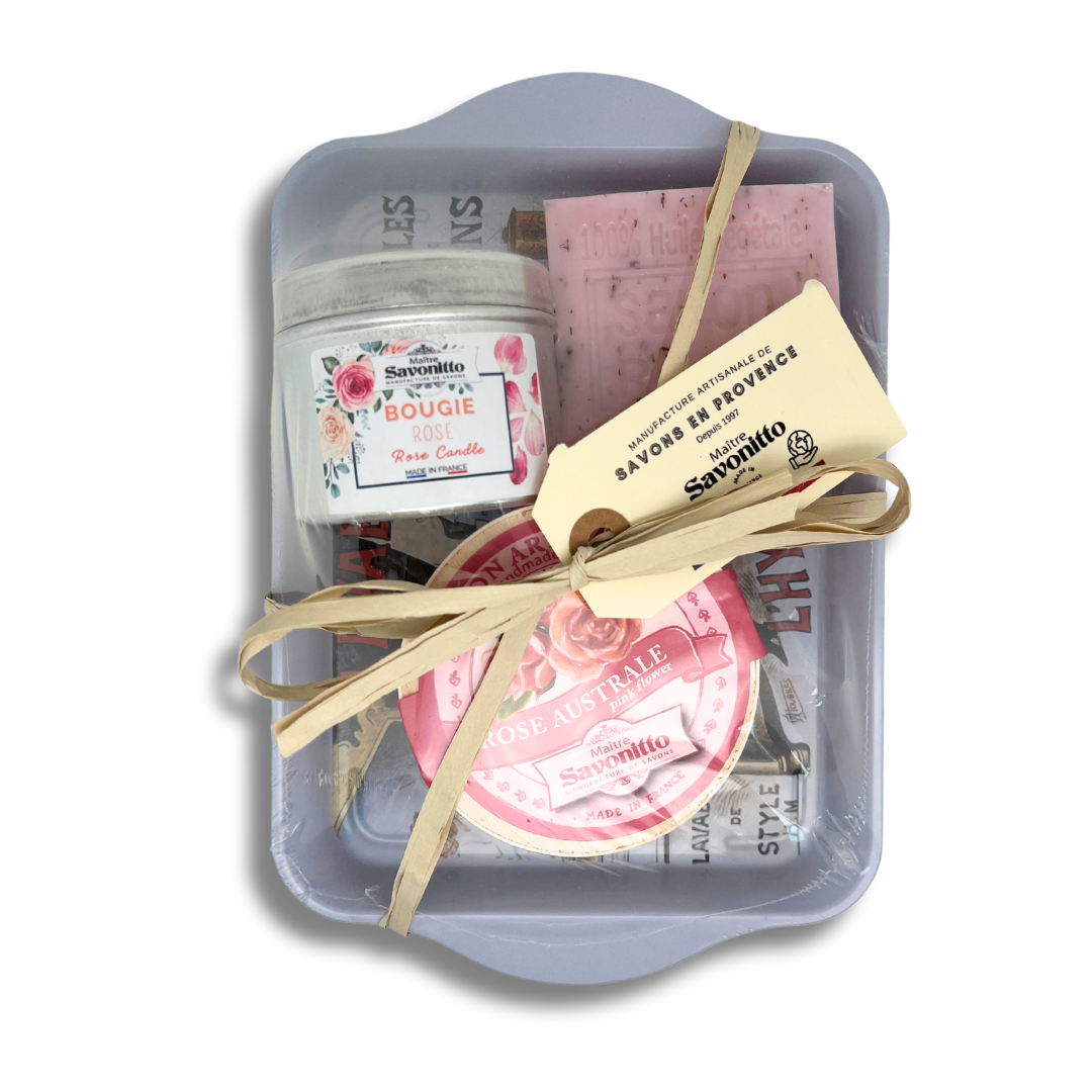 MAITRE SAVONITTO - Wholesale Bath & Body Set - Rose Gift Box1