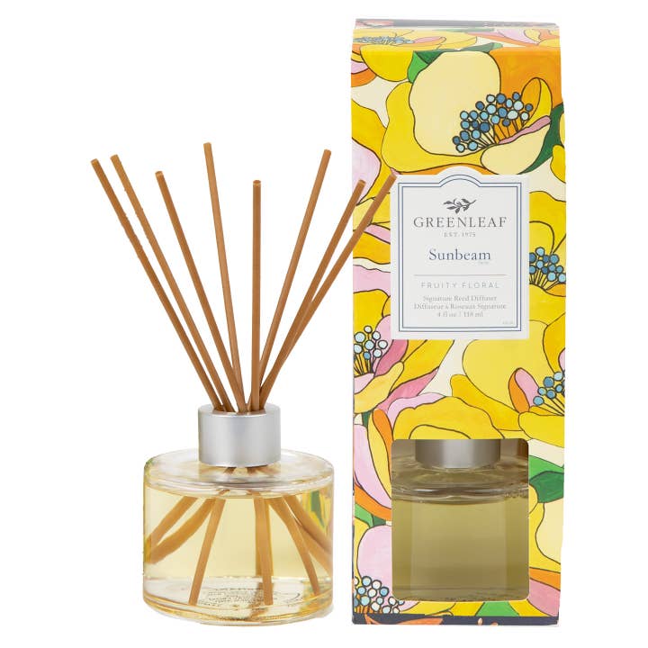 Greenleaf Gifts - Wholesale Reed Diffuser - New! Sunbeam Reed Diffuser 4 Pack