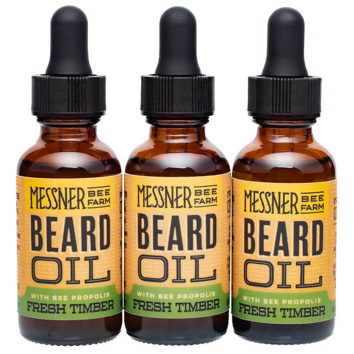 Aceite para barba - Madera fresca - Cedro y bergamota para venta al por mayor de Messner Bee Farm