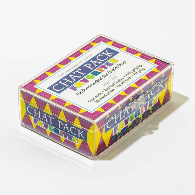 Chat Pack Favorites Conversation Starter Card Game for wholesale by William Randall Publishing