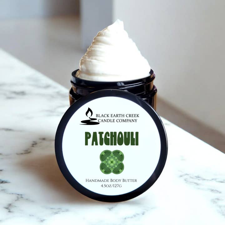 Patchouli Body Butter for wholesale by Black Earth Creek Candle Company