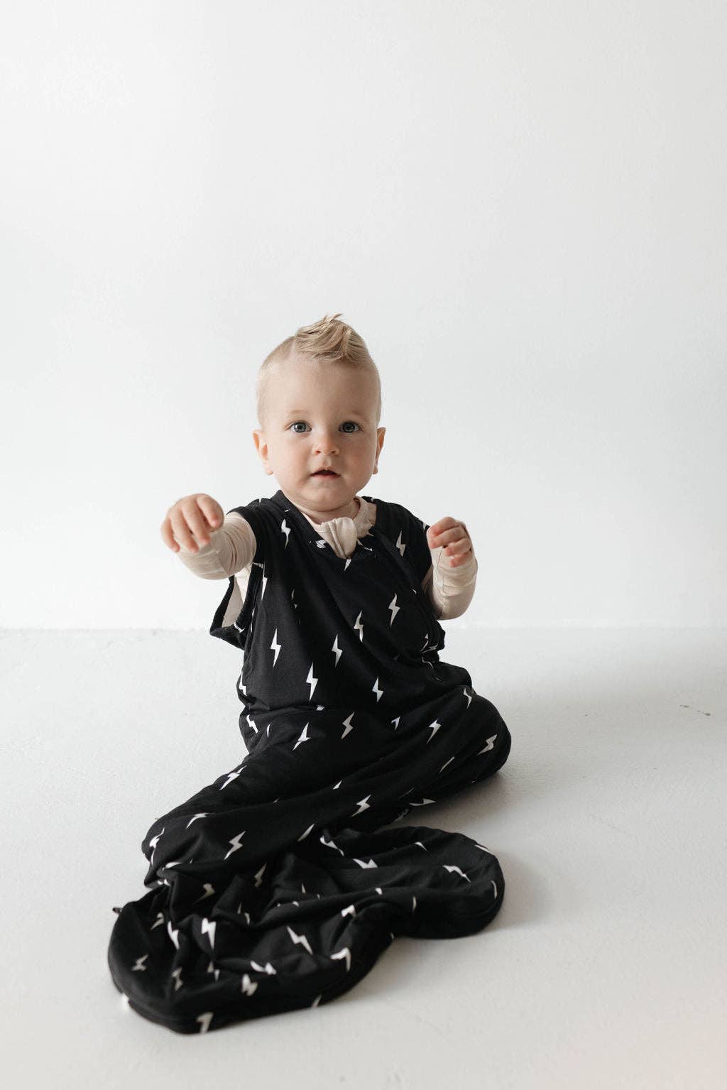 Forever French Baby - Wholesale Sleepsack - Baby - Bamboo Sleep Sack | Midnight Lightning Bolt4
