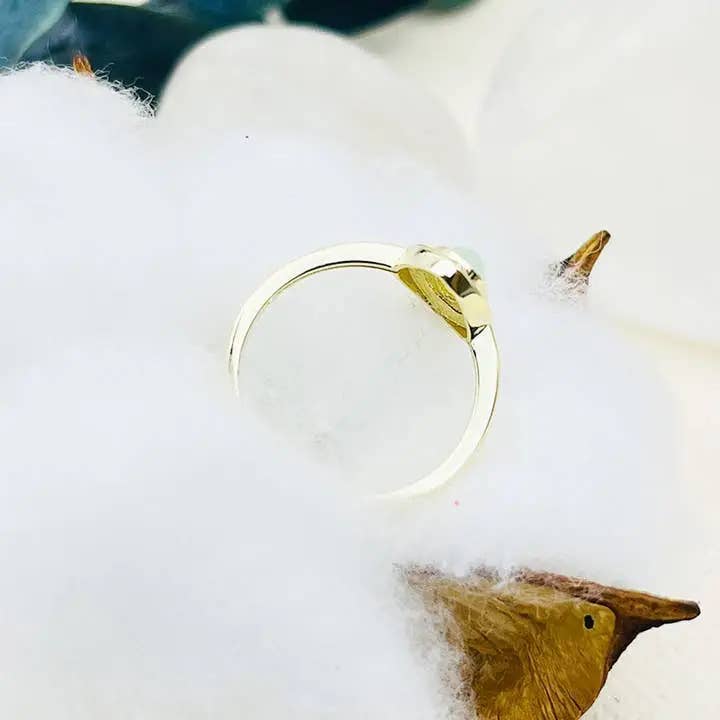 GemMeet - Wholesale Single Stone/Solitaire Ring - Vintage Double Stone Topaz Peridot Ring 3