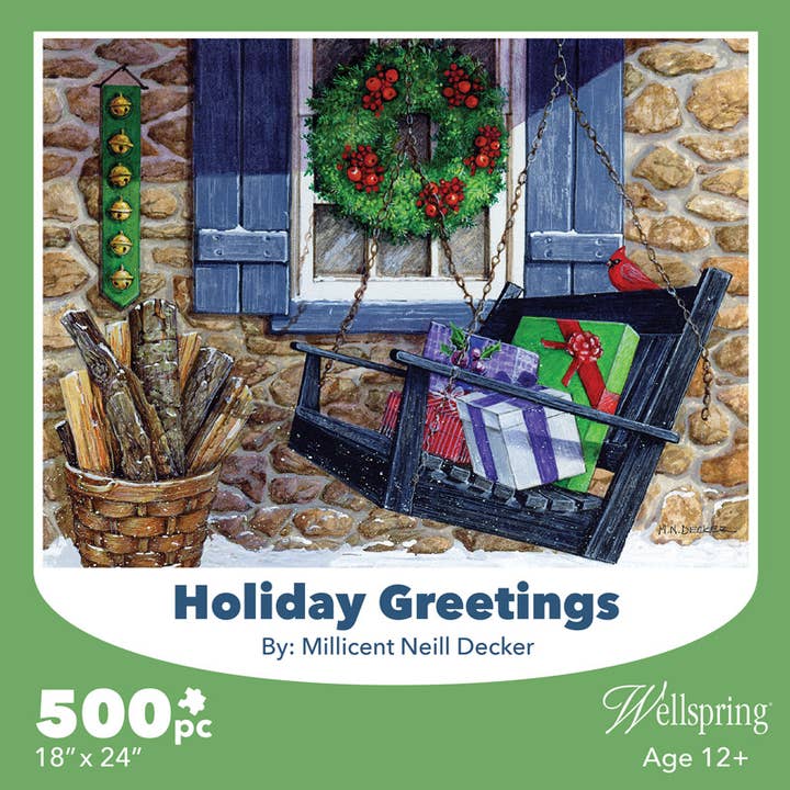 Puzzle - Holiday Greetings for wholesale by Wellspring