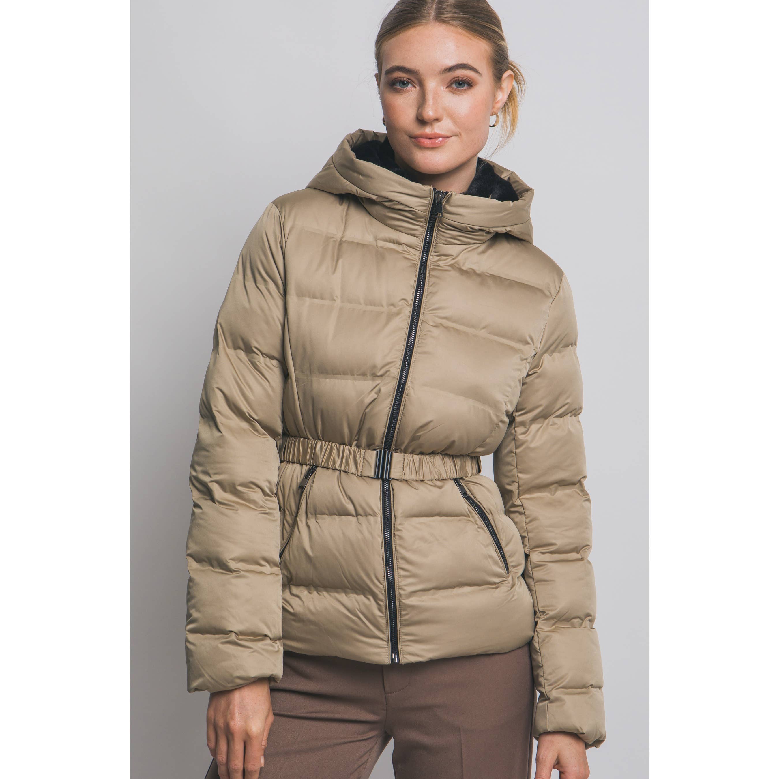HiteJeans – Großhandel Pufferjacke – Damen – Kapuzen-Daunenjacke6