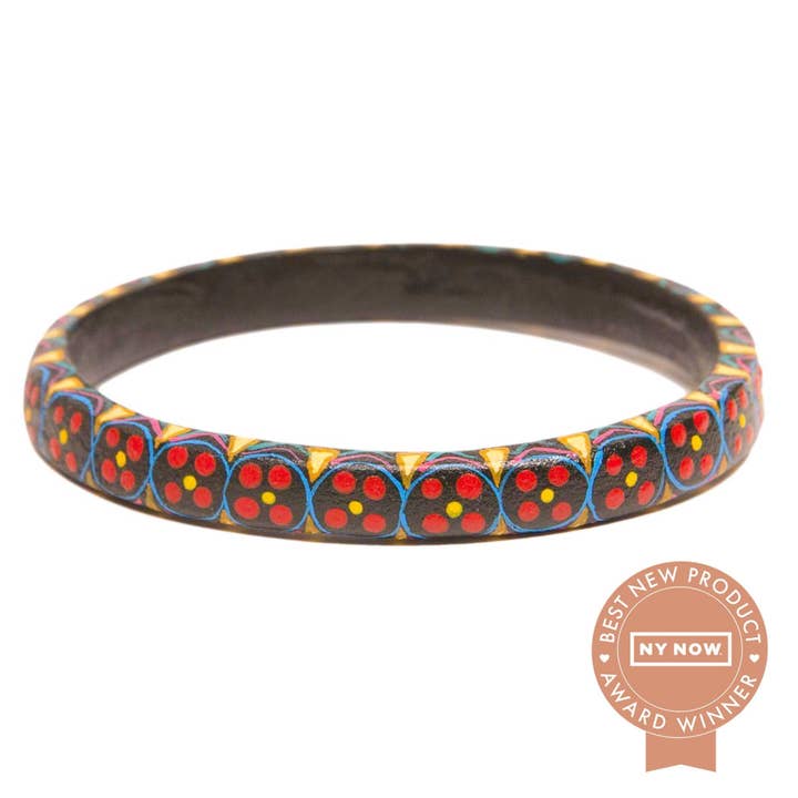 Brazalete de madera Corazon - Negro para venta al por mayor de Love Is Project