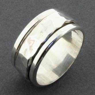 Hammered Spinner Ring - Sterling Silver for wholesale by Makers & Providers