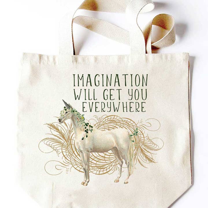 Tote de unicornio imaginación para venta al por mayor de Potluck Press