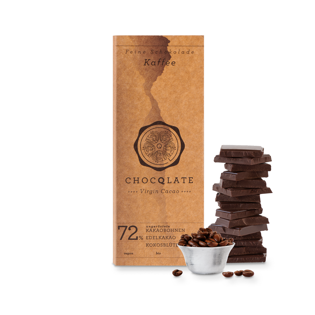 Chocqlate – Barra de chocolate por atacado – Chocolate orgânico COFFEE CHOCQLATE - pacote com 10 unidades1