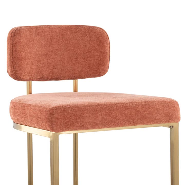 LumiSource and Grandview Gallery - Wholesale Stool - Mid-back Demi 30" Barstool - Set of 2 in Gold Metal27