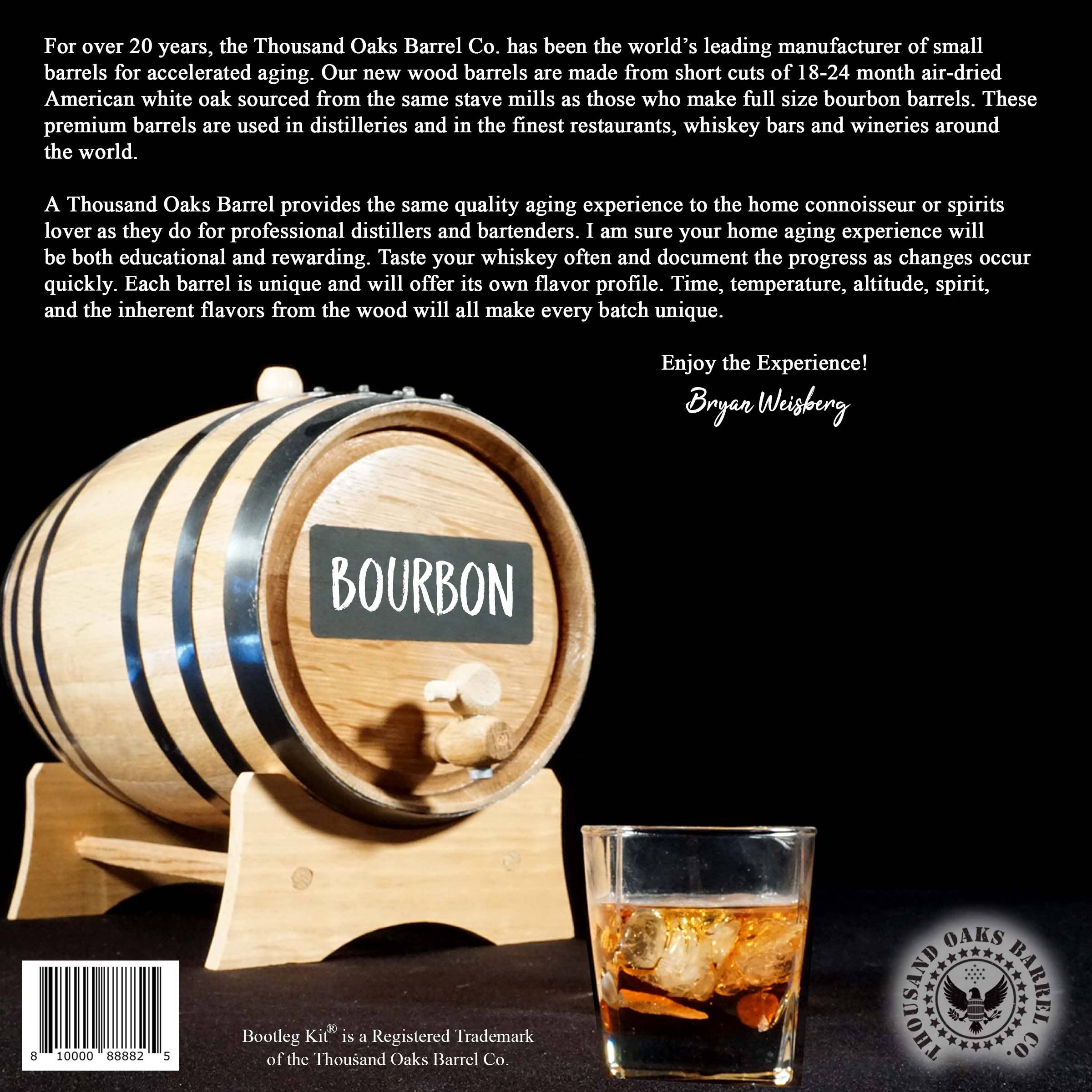 ThousandOaksBarrelCo. - Wholesale DIY Drink Kit - Bootleg Kit - American Craft Collection Whiskey Making Kit2
