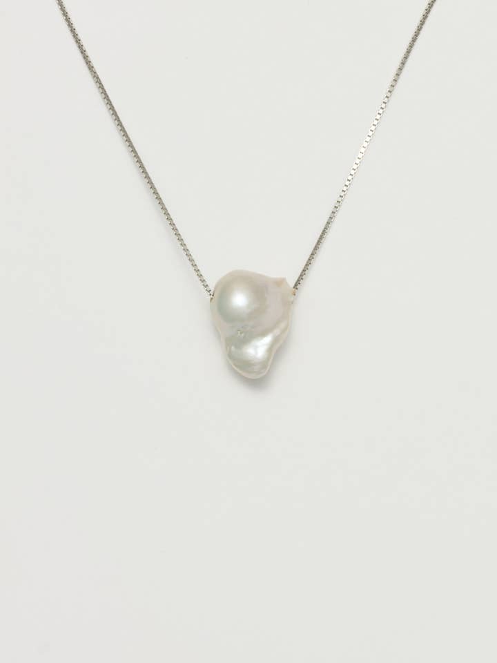 B. Pearl 57010, silberne Boxkette für den Großhandel von Sentient Jewelry