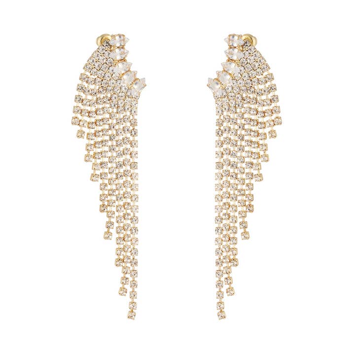 WINNIE sprankelende vleugel oorbellen voor wholesale door Cala Rose