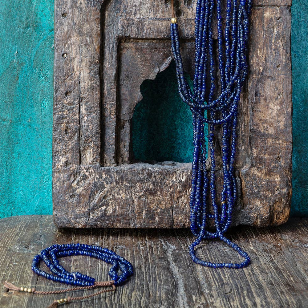 Koperberg - Vendita all'ingrosso Collane di perline/perle - Collana artigianale Bonda con perline di vetro riciclate17