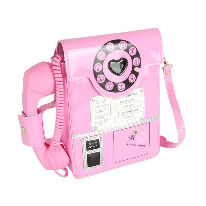 Draaitelefoon Schoudertas voor wholesale door Handbag Factory Corp