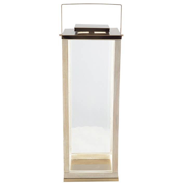 AULICA - Wholesale Lantern - Large Square Glass Lantern Model 25X25X71Cm