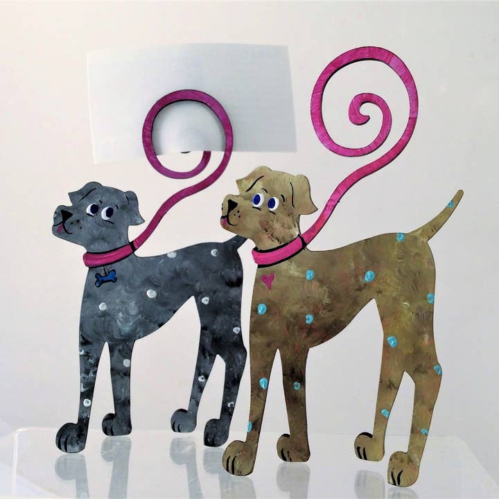 Dog Walker Photo Or Business Card Holder for wholesale by Octopus Adventure by Rebecca Duffy Bush