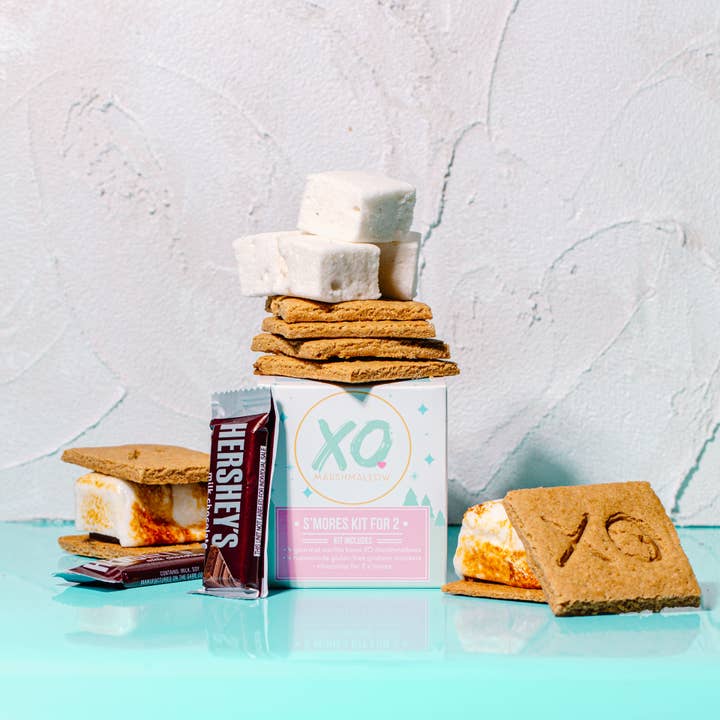 XO Marshmallow - Wholesale DIY Food Kit - S'mores Kits for 2 / Gluten Free / Gift Box / Bonfire Camp3