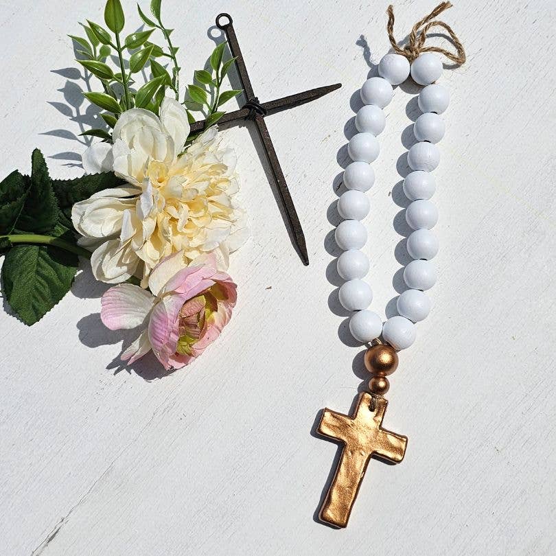 Let There be Light, Inc - Vendita all&#x27;ingrosso Decorazioni da tavolo - Perlina Blessing, 20 mm, in legno massello e resina, 30,5 cm, decorazione per auto o casa1