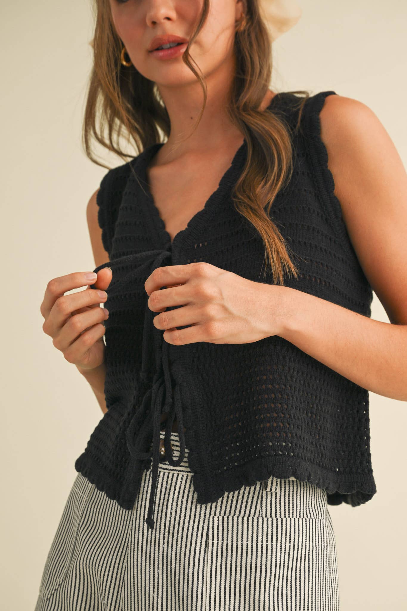 &MERCI – wholesale Tröjväst – Dam – TIE FRONT TRÖJVÄST MSW1087219