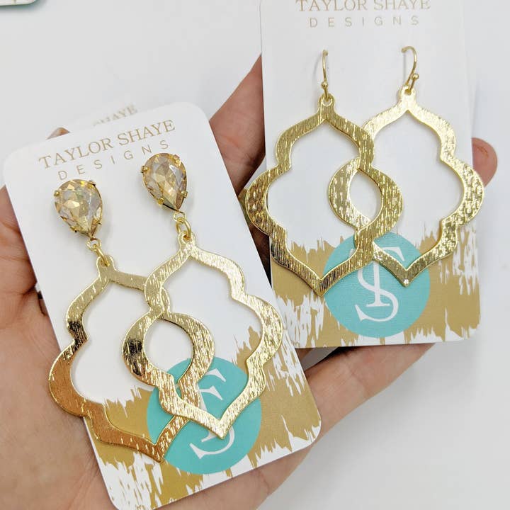 Taylor Shaye Designs - Wholesale Dangle Earrings - Gold Everyday Drops
