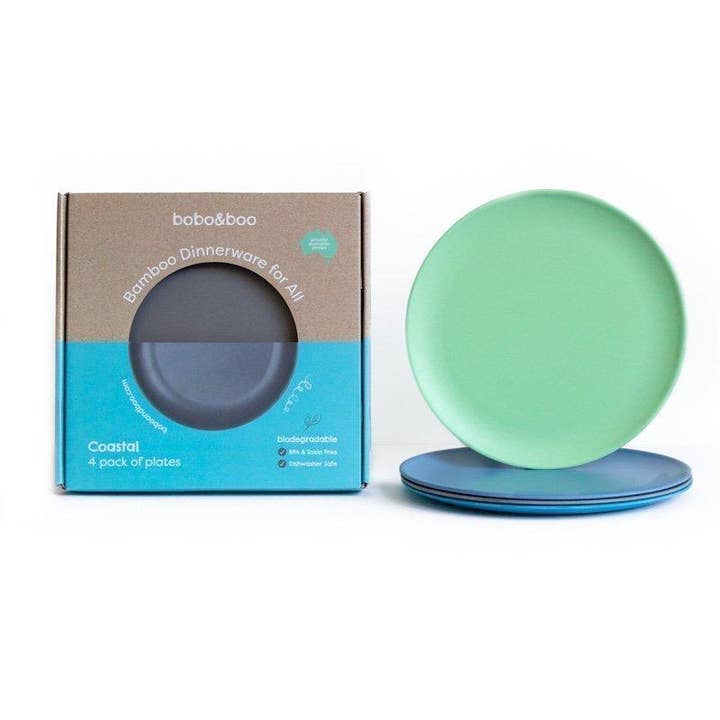 bobo&boo big kid-sized bamboo plates - coastal (25cm) for wholesale by Bobo&boo