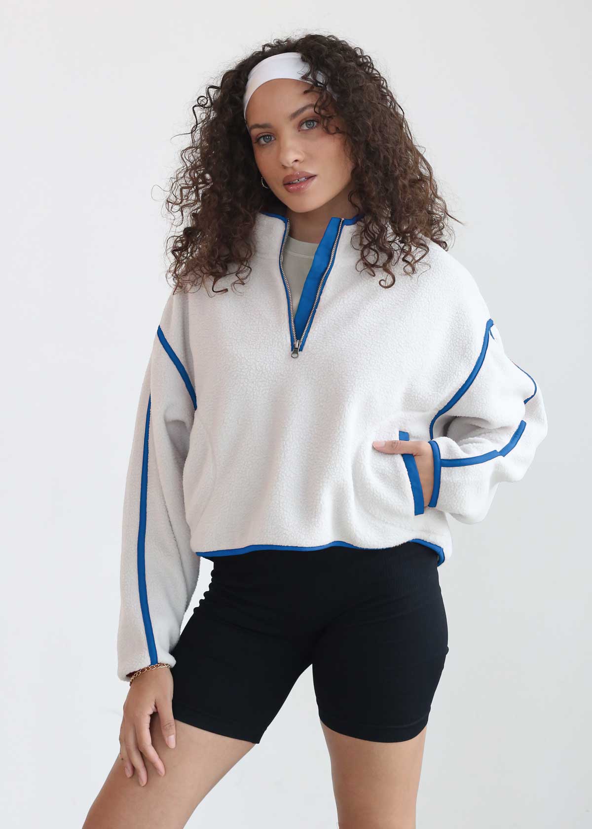 chicka-d – wholesale Sweatshirt – Women's – On The Run Quarter Zip 1