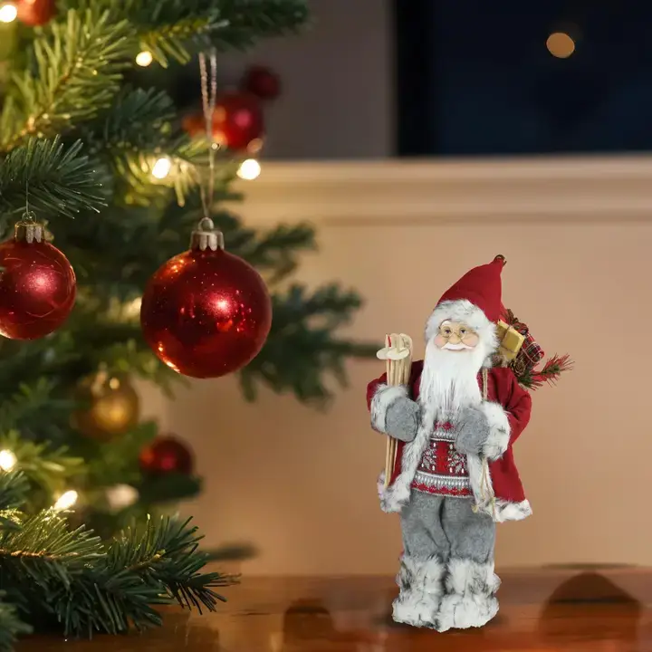 SINT - Wholesale Christmas Decoration - SINT 18 Inch Christmas Standing Santa Claus Doll Statue Figurine Ornament32