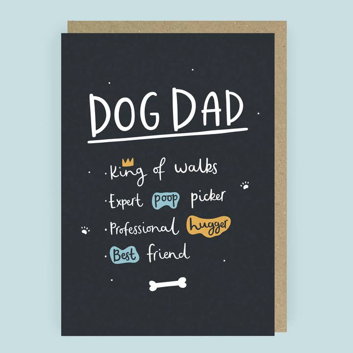 Abbie Imagine - Wholesale Father's Day Card - Dog Dad Funny Father's Day Card | Birthday Card for Dog Dad