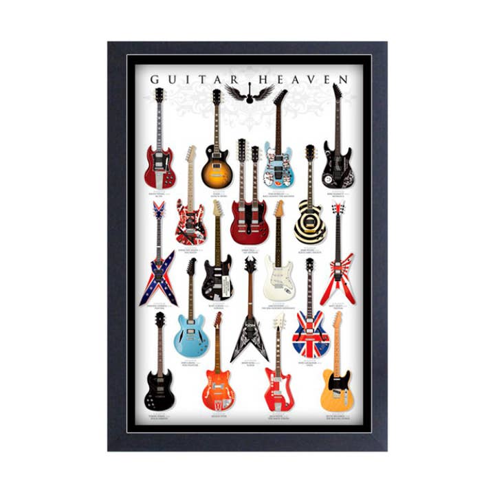 Pyramid America - Wholesale Art Print - Guitar Heaven 11x17 Framed Print