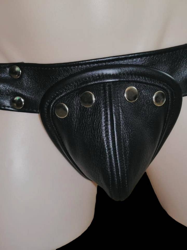 Codpiece di biancheria intima in pelle Jocks Boxer Briefs Jockstraps per la vendita all'ingrosso da parte di Meninleather