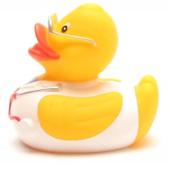 Duckshop - Wholesale Bath Toy - Baby - Rubber duck doctor with glasses - rubber duck3
