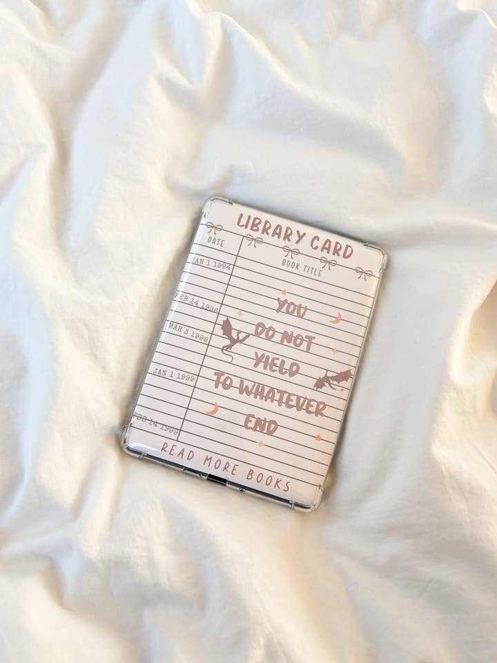 Você Não Cede Cartão de Biblioteca ToG Kindle Insert por atacado de Fleurs on Sunday