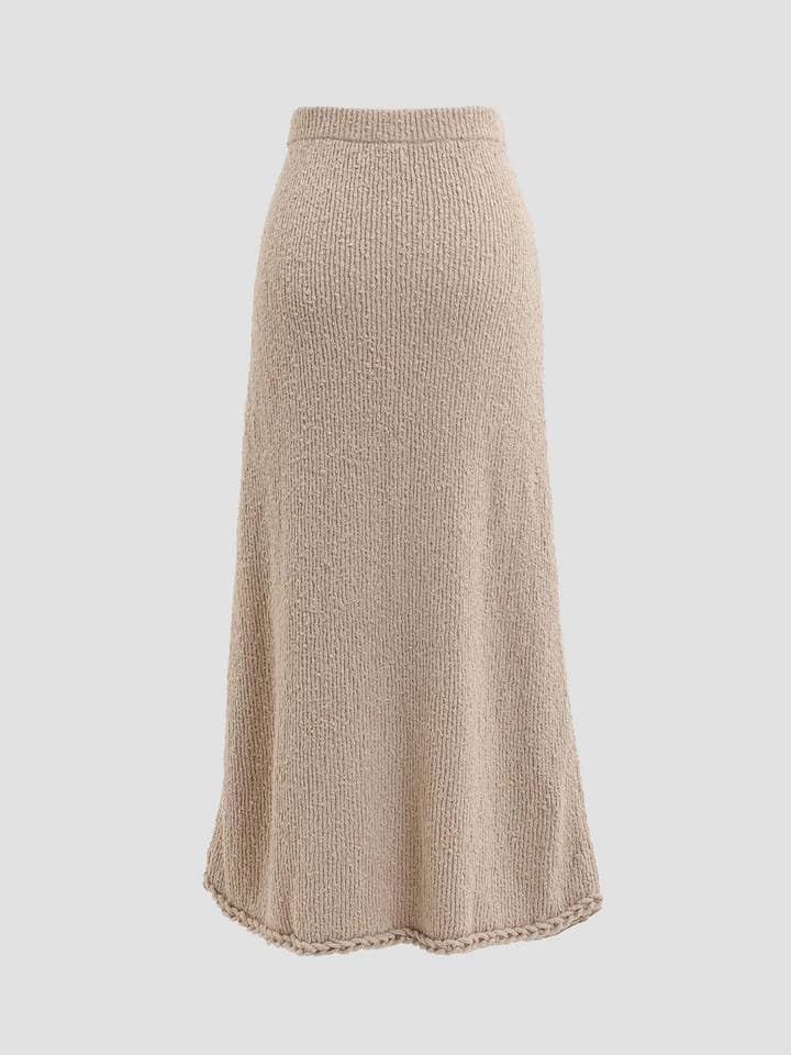BRAIDED-TRIM SWEATER MIDI SKIRT for wholesale by Moon River